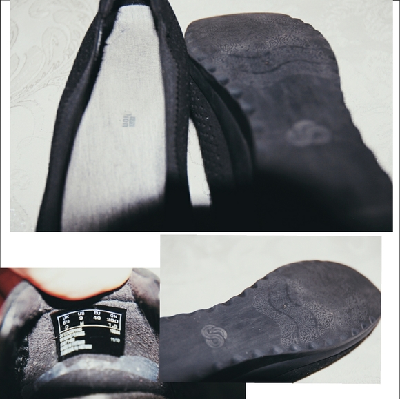 Clarks collection black platform flat shoes - Picture 6 of 8